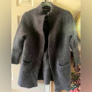 FAB Mohair/alpaca Tommy Bahama sparkle sweater coat/outerwear